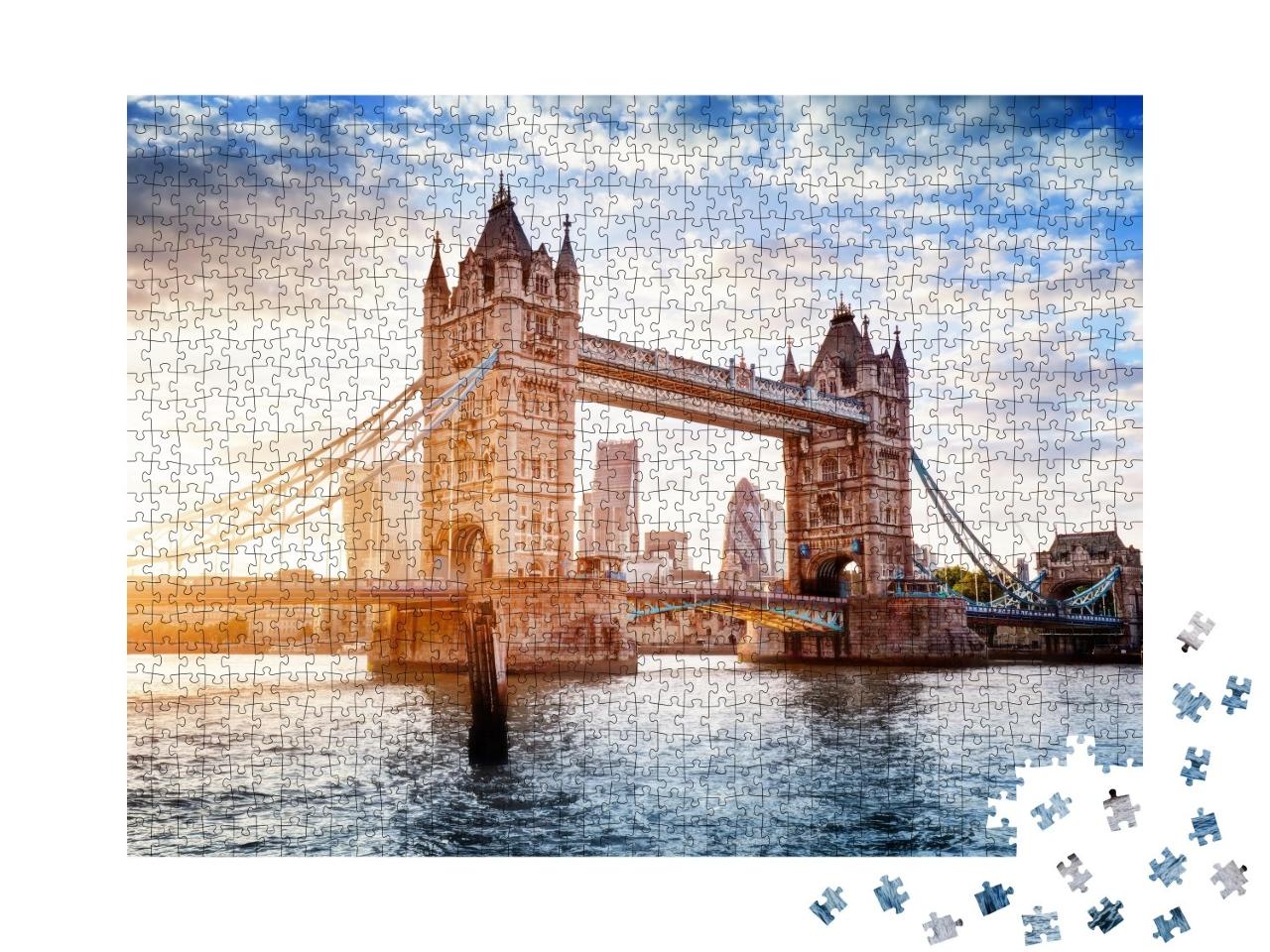 Puzzle de 1000 pièces « La Tamise et le Tower Bridge à Londres »