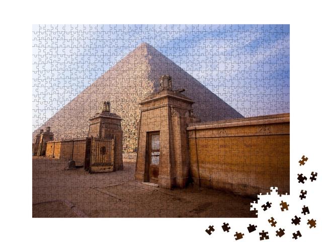 Puzzle de 1000 pièces « Les pyramides de Gizeh en Égypte »