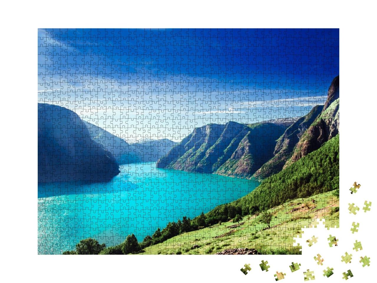 Puzzle de 1000 pièces « Aurlandsfjord, partie du Sognefjord »