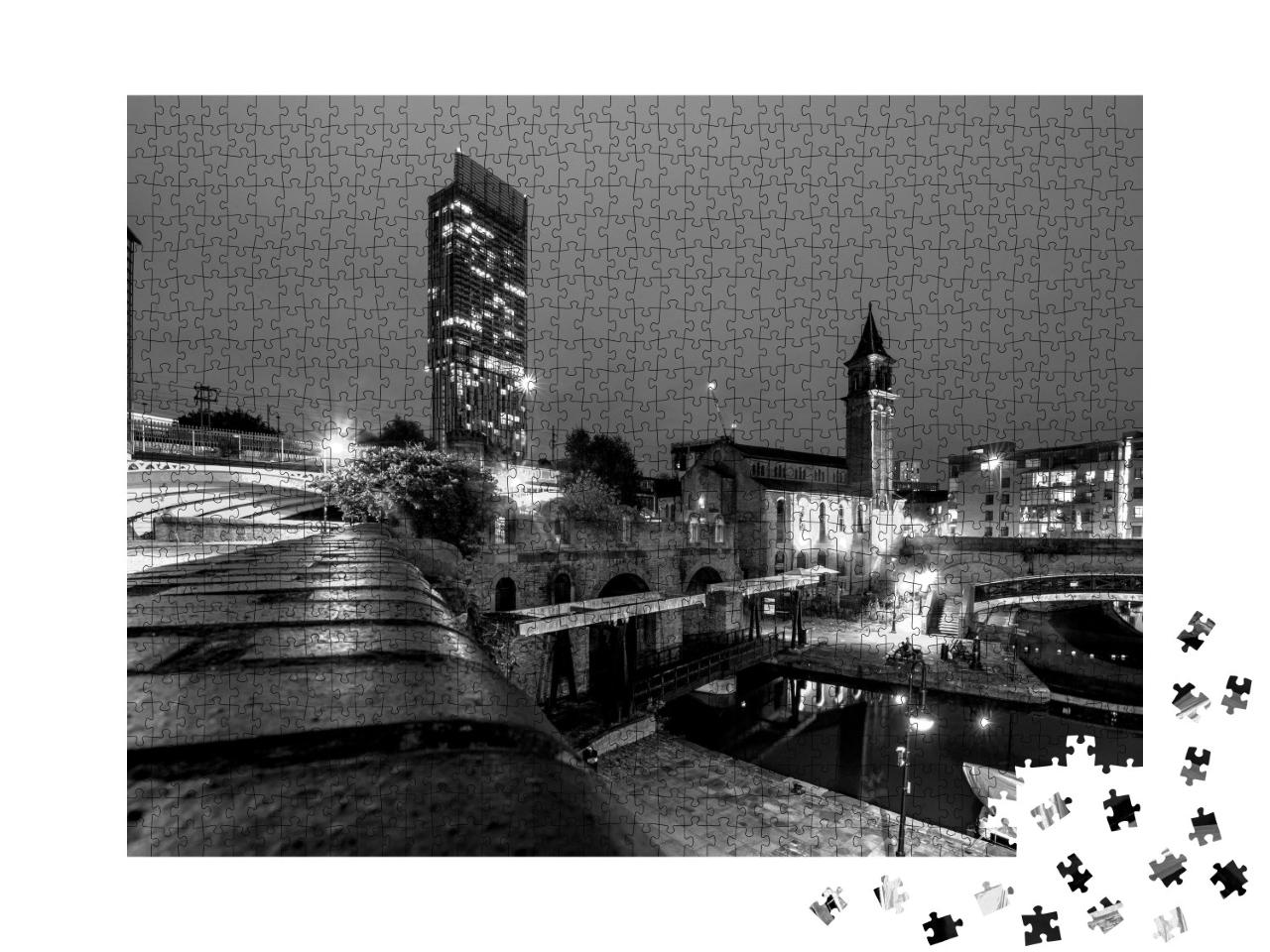 Puzzle de 1000 pièces « Manchester : une ville de nuit »