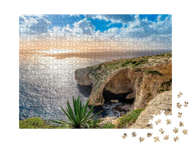Puzzle de 1000 pièces « Grotte bleue, Malte »