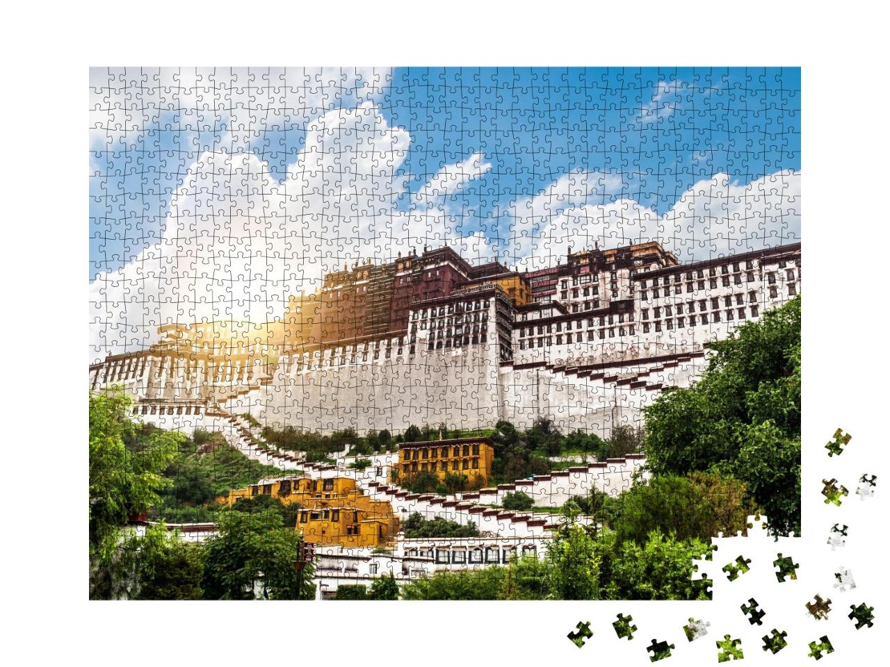 Puzzle de 1000 pièces « Chine Tibet Lhassa Palais du Potala, ancienne résidence du Dalaï Lama »