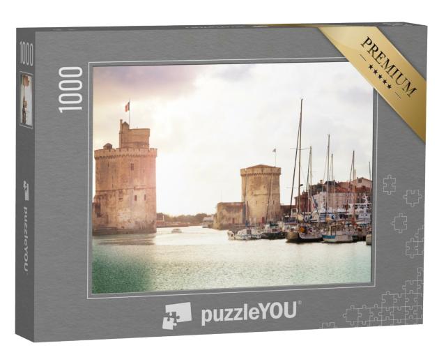 Puzzle de 1000 pièces « Portes du port de plaisance dans le centre-ville de La Rochelle »