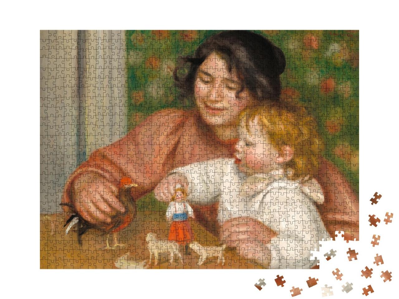 Puzzle de 1000 pièces « Auguste Renoir - Enfant aux jouets, Gabrielle et le fils de l'artiste »
