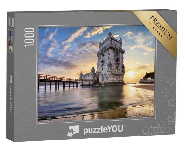 Puzzle de 1000 pièces « Lisbonne, Tour de Belem sur le fleuve Tage au Portugal »