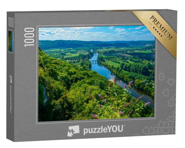 Puzzle de 1000 pièces « Vue sur la pittoresque rivière Dordogne »
