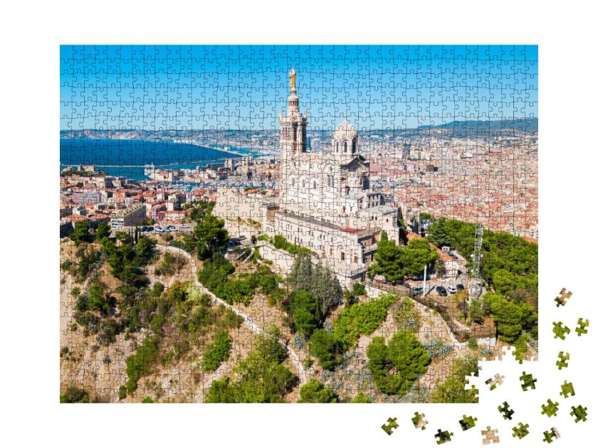Puzzle de 1000 pièces « Notre Dame de la Garde - église catholique de la ville de Marseille »