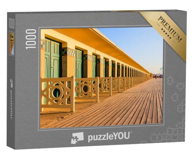 Puzzle de 1000 pièces « Station balnéaire de Deauville. Normandie, France. Promenade des Planches (promenade de la plage). »