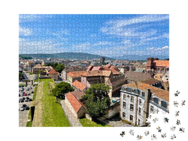 Puzzle de 1000 pièces « Vue aérienne de la ville de Belfort »