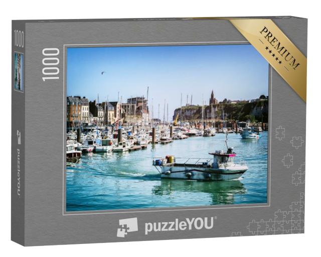 Puzzle de 1000 pièces « Le port de Dieppe à l'heure d'été. Normandie, France »