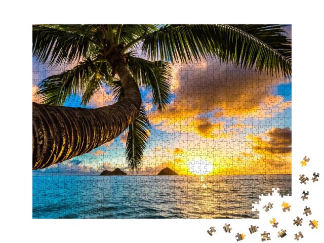 Puzzle de 1000 pièces « Lever de soleil sur Hawaii »
