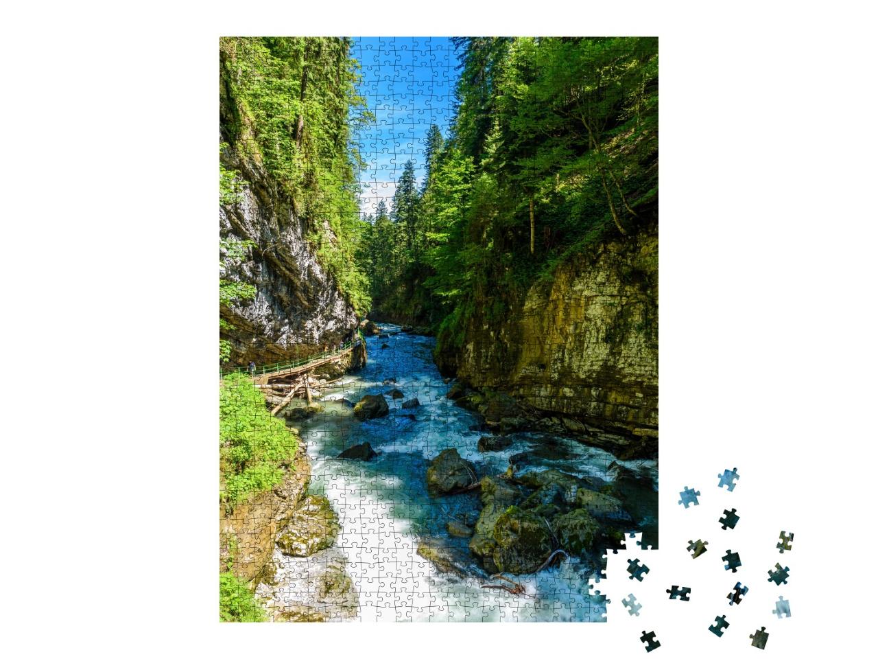 Puzzle de 1000 pièces « Gorge de Breitachklamm, Bavière, Allemagne »