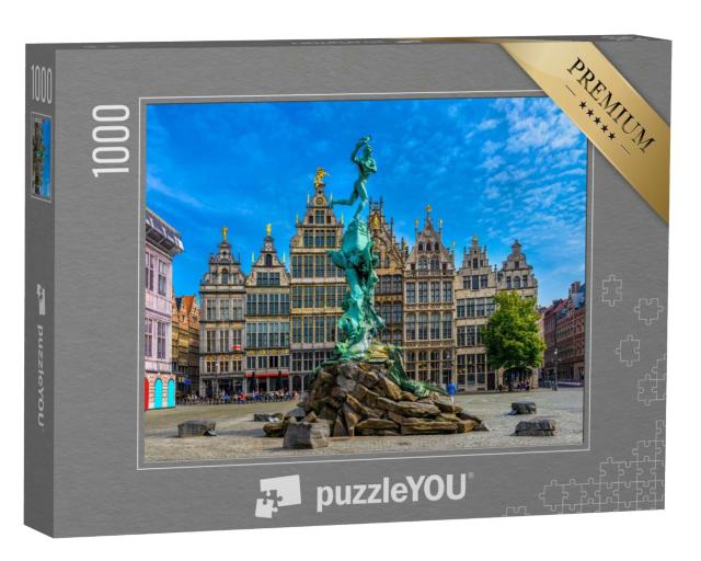 Puzzle de 1000 pièces « Le Grand Marché d'Anvers , Belgique »