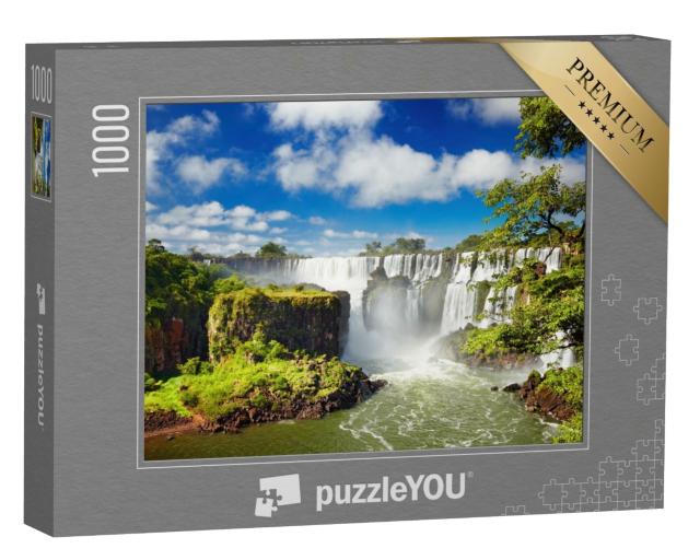 Puzzle de 1000 pièces « Chutes d'Iguazu à la frontière brésilienne et argentine »