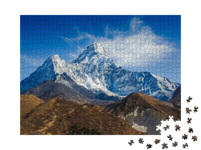 Puzzle de 1000 pièces « Mont Ama Dablam dans la région de l'Everest de l'Himalaya, Népal »