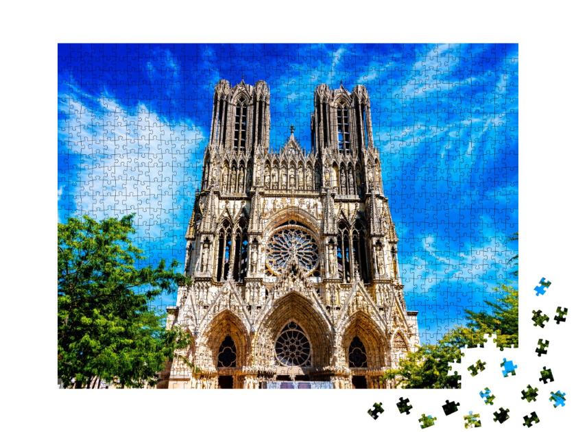 Puzzle de 1000 pièces « Cathédrale Notre-Dame de Reims, France »