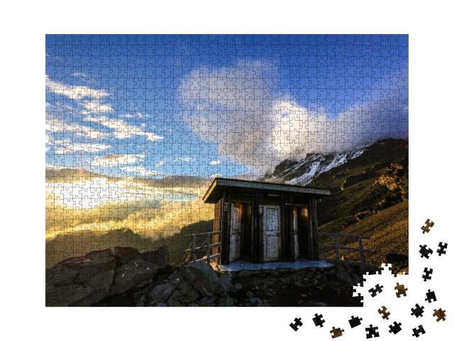 Puzzle de 1000 pièces « Coucher de soleil au camp de base du Kilimandjaro, Afrique »