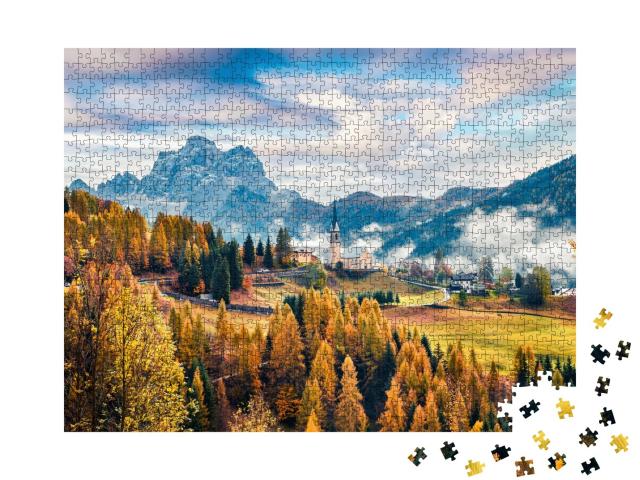Puzzle de 1000 pièces « Cortina d'Ampezzo dans les Dolomites, Italie »