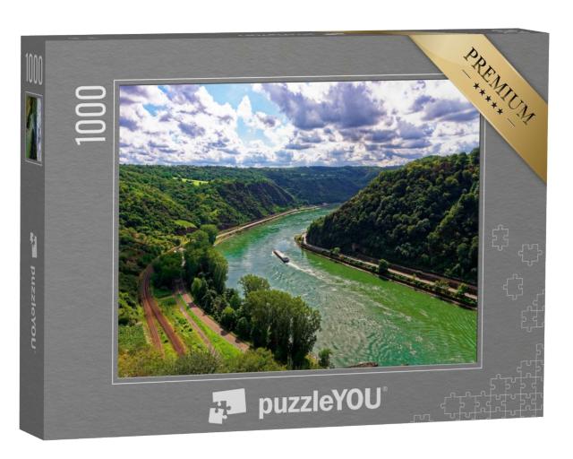 Puzzle de 1000 pièces « Vue de la Lorelei sur le Rhin à St. Goarshausen »