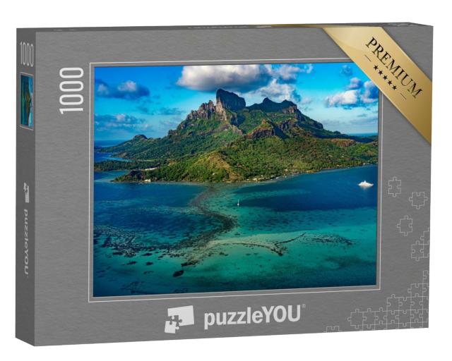 Puzzle de 1000 pièces « Bora Bora Vue aérienne Panorama Paysage Polynésie française »