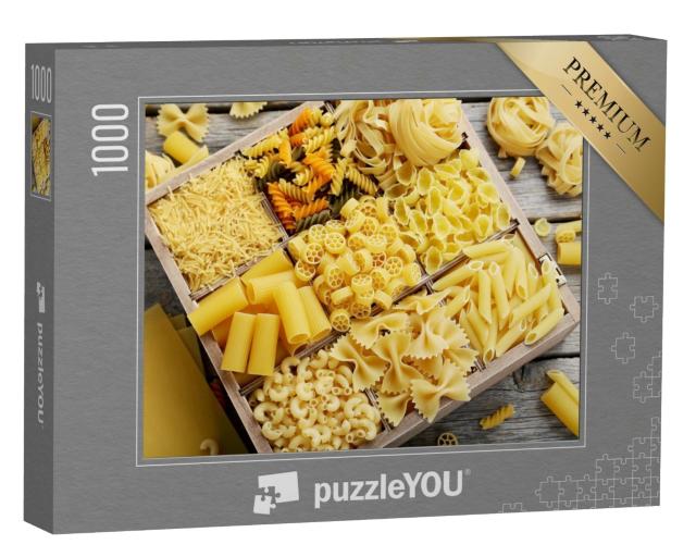 Puzzle de 1000 pièces « Différents types de pâtes »