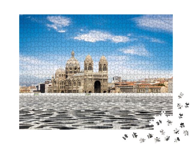 Puzzle de 1000 pièces « Cathédrale de la Major, emblème de Marseille, France »