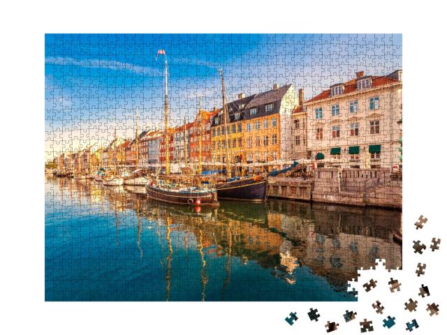 Puzzle de 1000 pièces « Nyhavn à Copenhague »