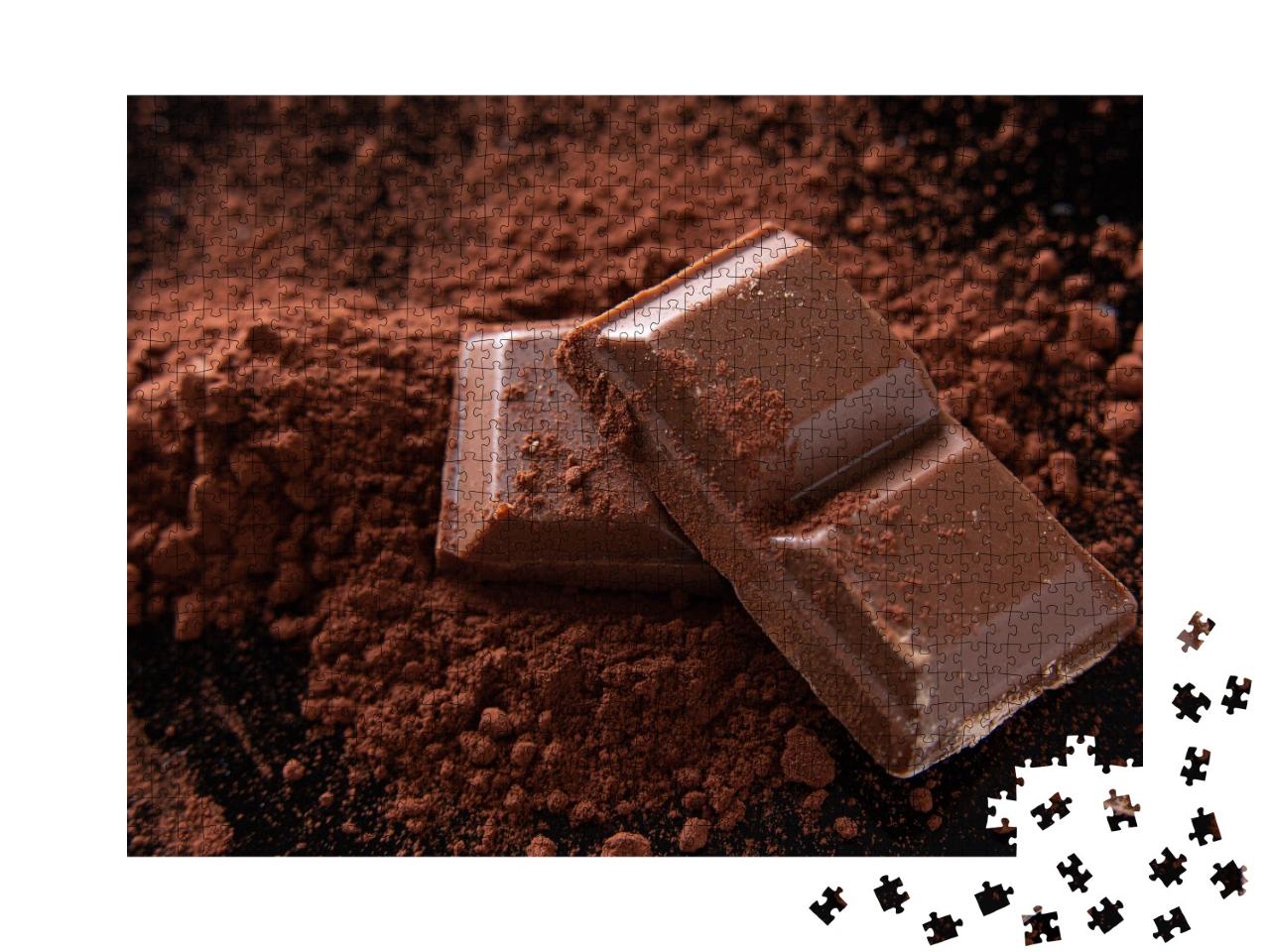 Puzzle de 1000 pièces « Chocolat et poudre de cacao »
