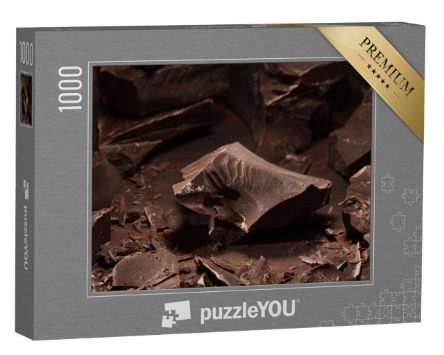 Puzzle de 1000 pièces « Morceaux de chocolat noir »
