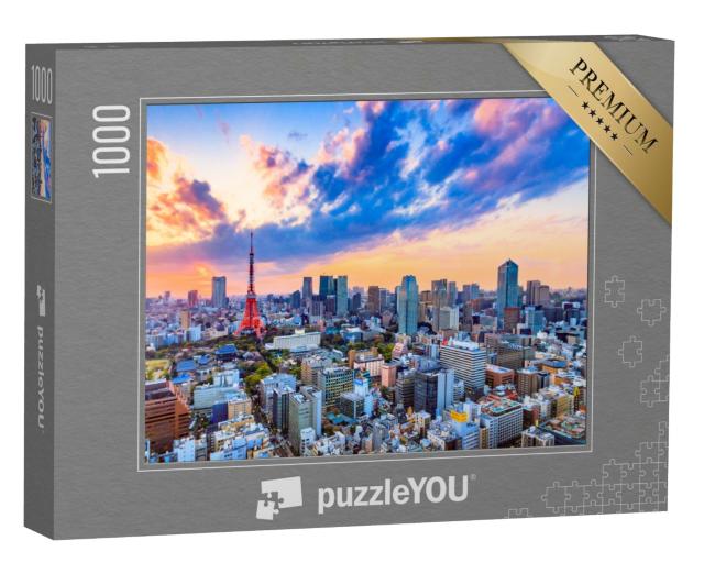 Puzzle de 1000 pièces « Coucher de soleil sur Tokyo, Japon »