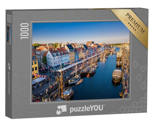 Puzzle de 1000 pièces « Centre historique de Nyhavn, Copenhague, Danemark »