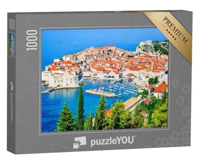 Puzzle de 1000 pièces « Magnifique Dubrovnik sur la mer Adriatique en Croatie »