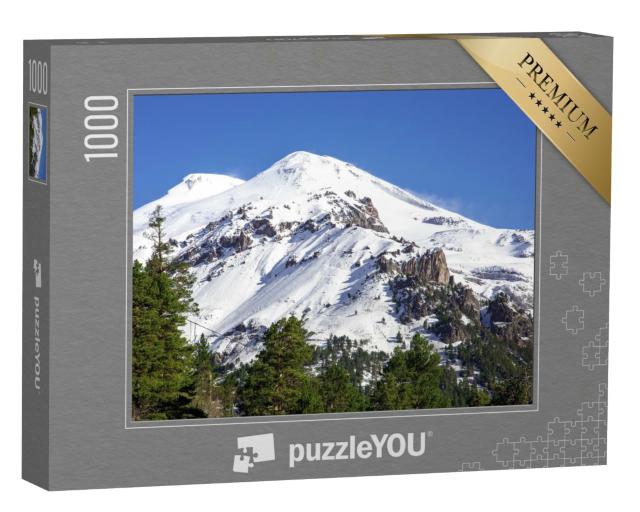 Puzzle de 1000 pièces « Point culminant de l'Europe, Sommet de l'Elbrouz, Volcan de l'Elbrouz »