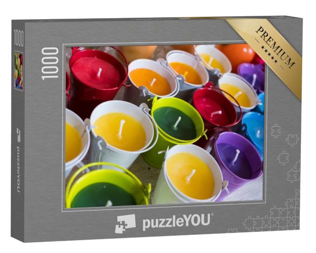 Puzzle de 1000 pièces « Bougies à la cire colorée »