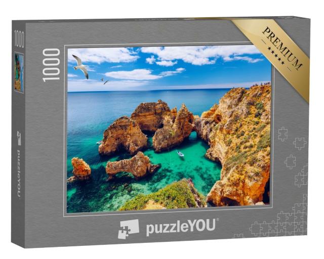 Puzzle de 1000 pièces « Felsformation Ponta da Piedade, Région de l'Algarve, Portugal »