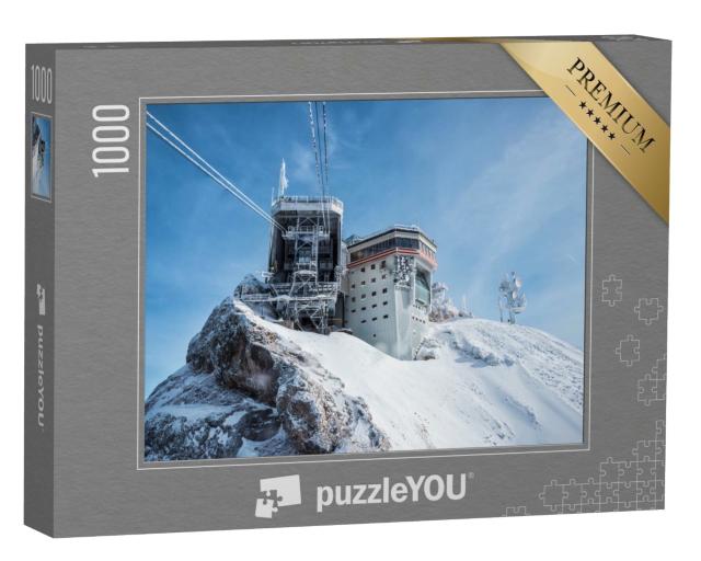 Puzzle de 1000 pièces « Magnifique journée d'hiver sur la Zugspitze »