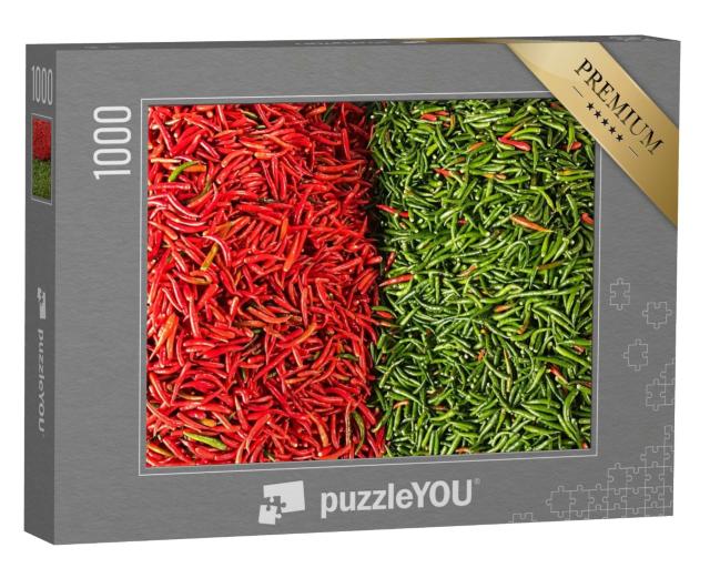Puzzle de 1000 pièces « Piment rouge et vert »