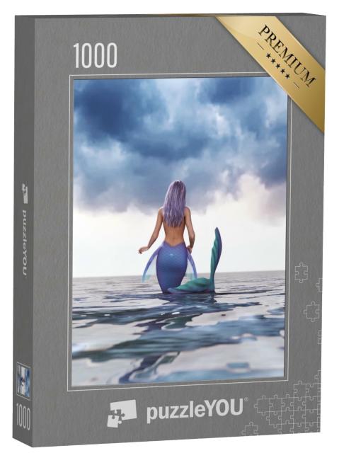 Puzzle de 1000 pièces « Une sirène dans une mer mythique »
