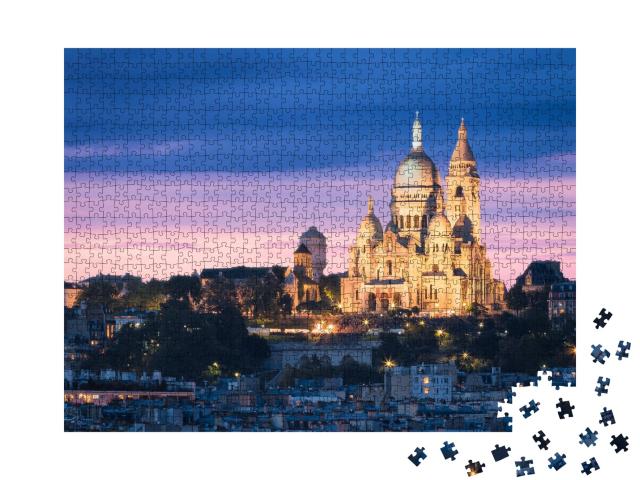 Puzzle de 1000 pièces « Basilika Sacre Cœur, Montmartre, Paris »