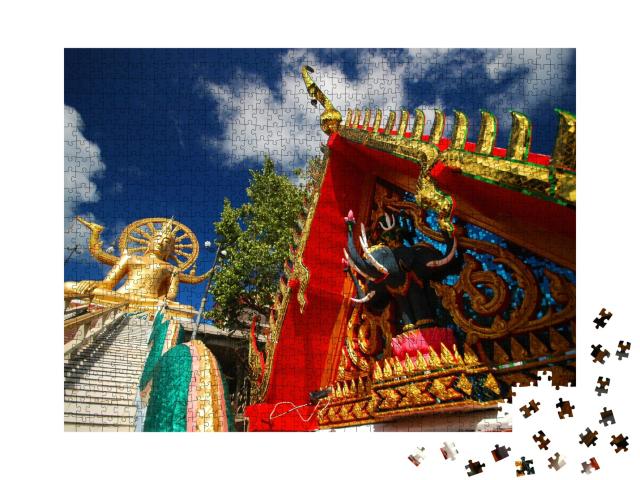 Puzzle de 1000 pièces « Grand temple de Bouddha à Koh Samui, Thaïlande »