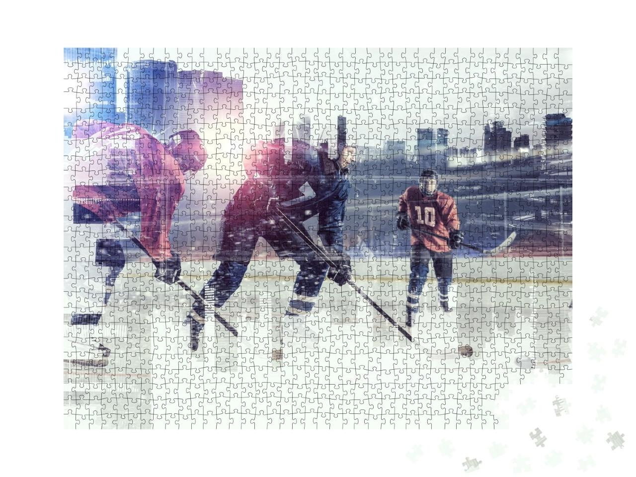 Puzzle de 1000 pièces « Joueurs de hockey sur glace »