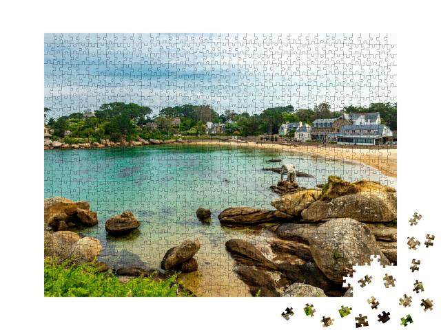 Puzzle de 1000 pièces « Côte de Granit Rose dans la belle Bretagne près de Ploumanac'h - France »