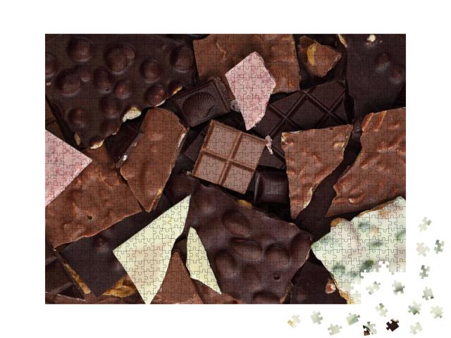 Puzzle de 1000 pièces « Une sélection de chocolat à la casse »