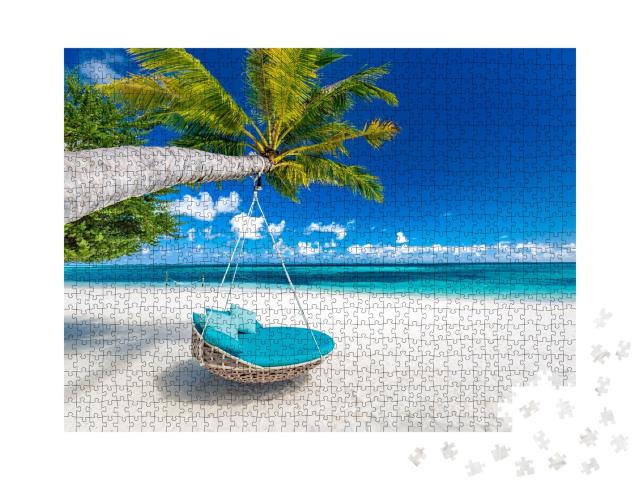 Puzzle de 1000 pièces « Paysage d'été avec hamac »