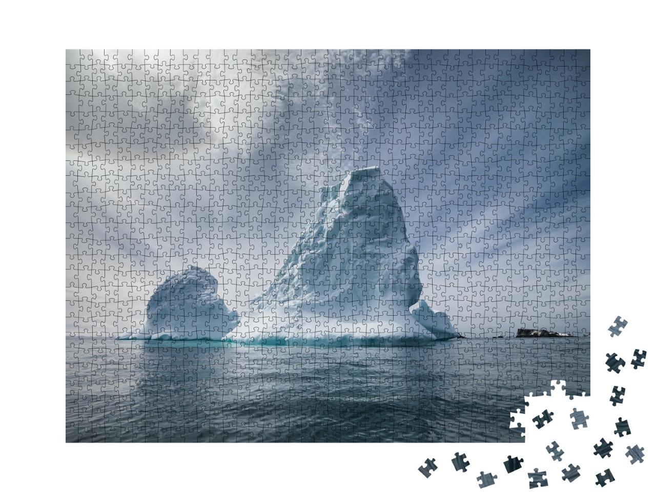 Puzzle de 1000 pièces « Antarctique et paysages d'icebergs, régions polaires du monde »