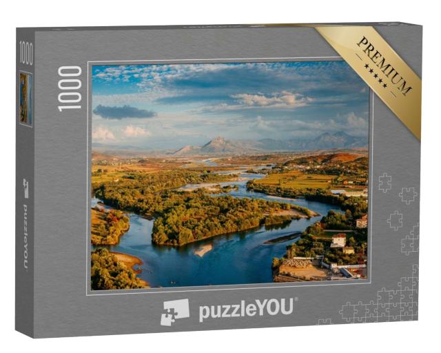 Puzzle de 1000 pièces « Rivière en Albanie »