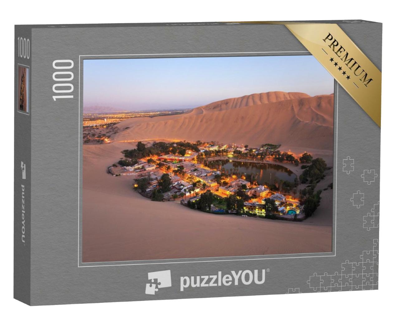 Puzzle de 1000 pièces « Désert d'Atacama, oasis de Huacachina, Pérou »