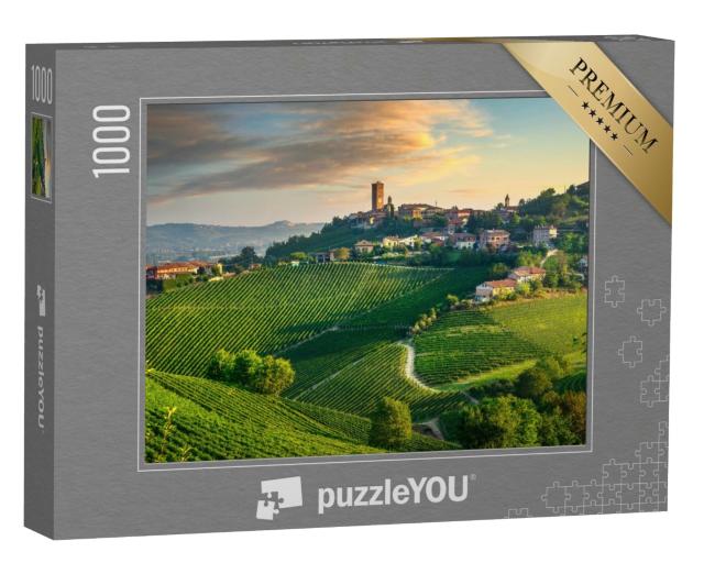 Puzzle de 1000 pièces « Village de Barbaresco et vignobles des Langhe »