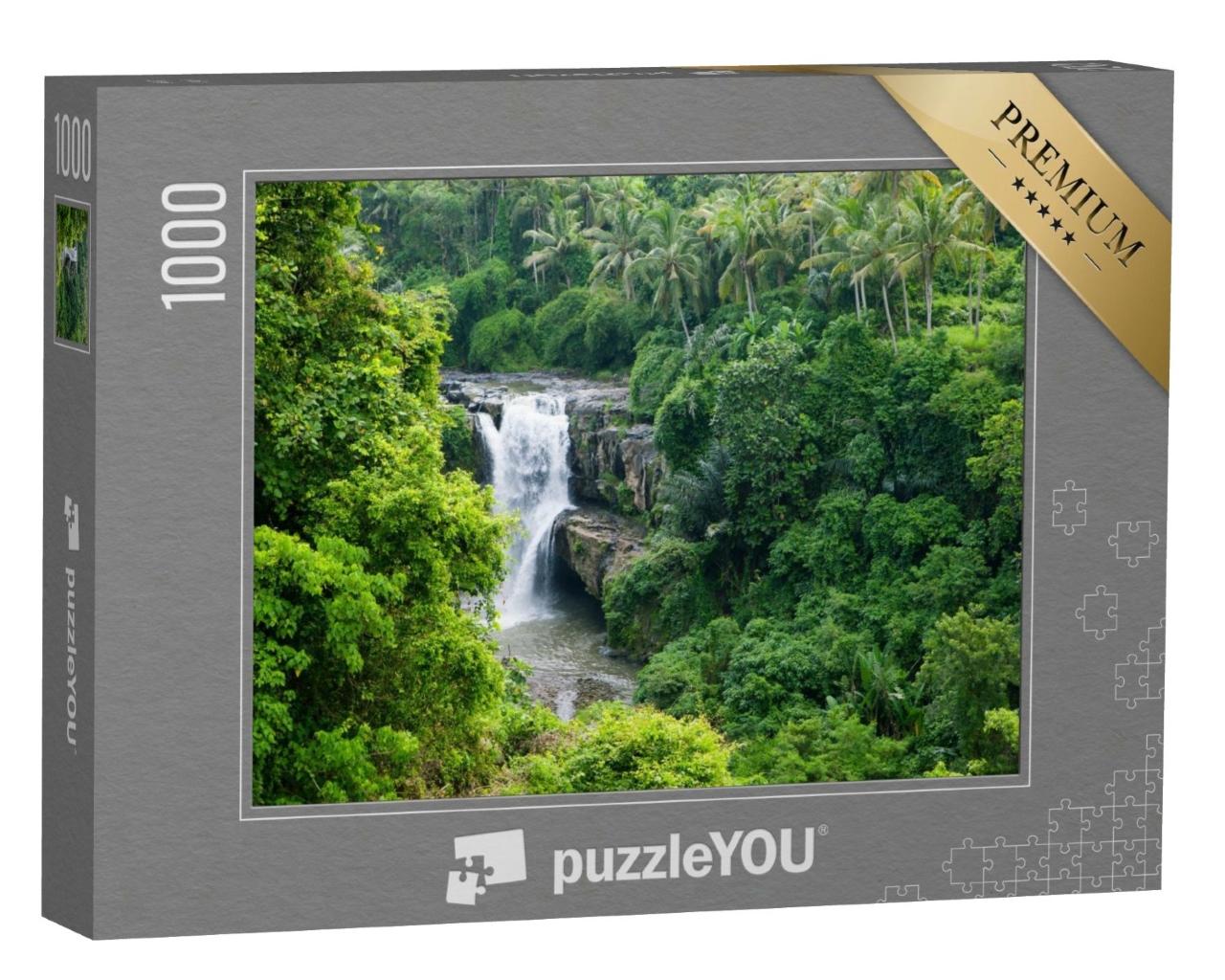 Puzzle de 1000 pièces « Chute d'eau dans la jungle »