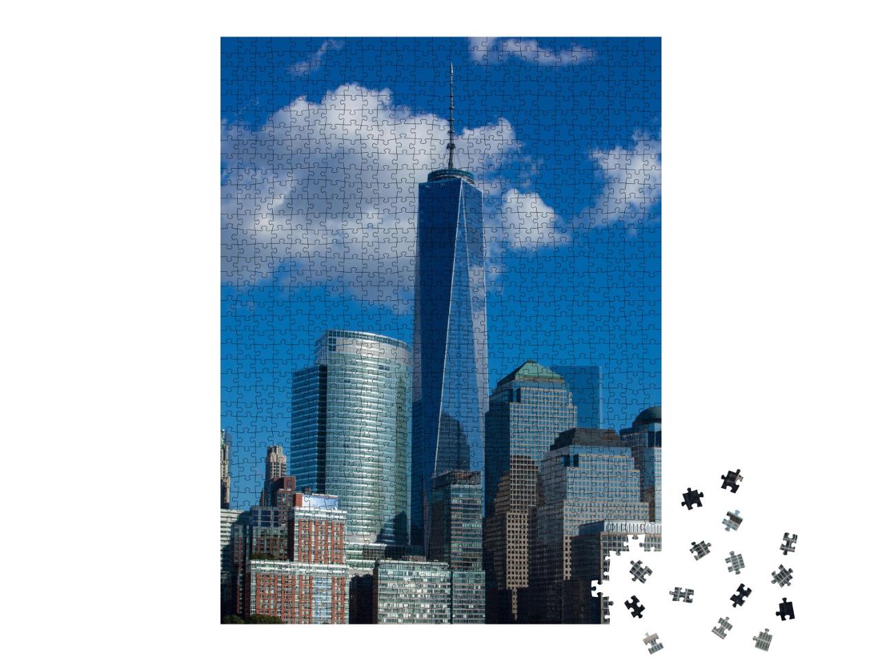 Puzzle de 1000 pièces « Skyline de Lower Manhattan à New York City »